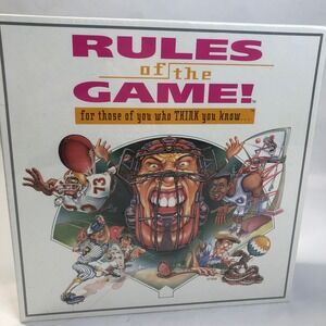 Rules of the Game Board Game Sports Trivia Questions Family‎ Fun 1995 NEW